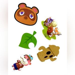 Vinyl Sticker Pack of 5 Animal Crossing